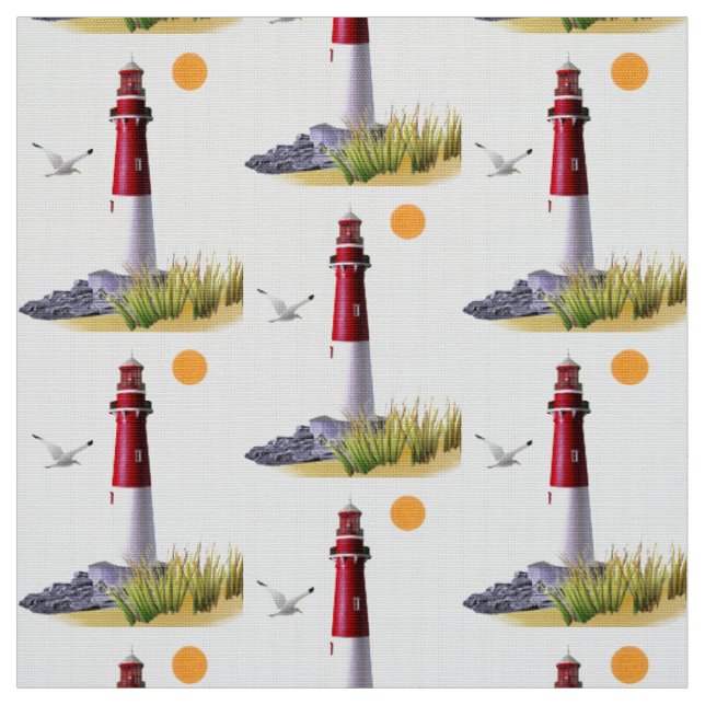 Barnegat Leuchtturm Stoff (Muster)