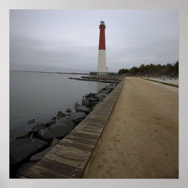 Barnegat Light Lighthouse Photo Poster (Vorne)