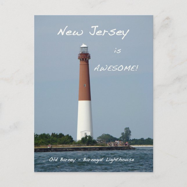 Barnegat Lighthouse Long Beach Island New Jersey Postkarte (Vorderseite)