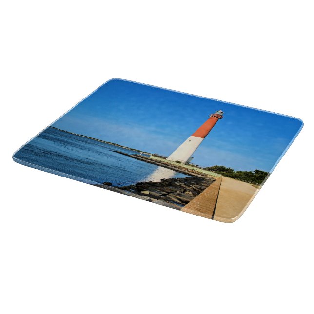 Barnegat Lighthouse New Jersey Cutting Board Schneidebrett (Ecke)