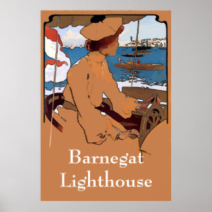 Barnegat Lighthouse Vintag Style Poster