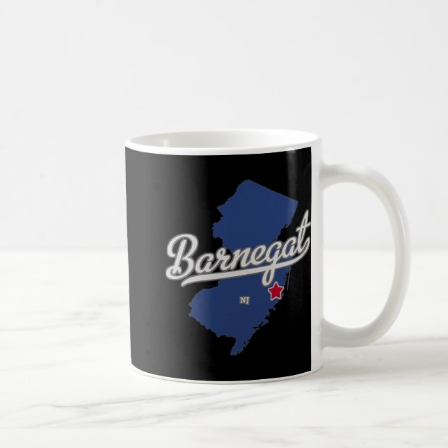 Barnegat New Jersey Nj Map  Kaffeetasse (Rechts)