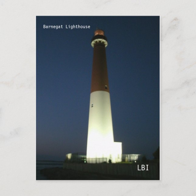 Barnegate Lighthouse Postkarte (Vorderseite)