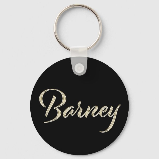 Barney Button Name Schlüsselanhänger (Vorderseite)