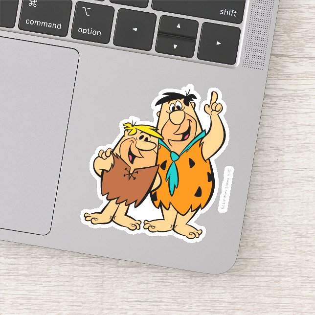 Barney Rubble und Fred Flintstone Aufkleber (Detail)