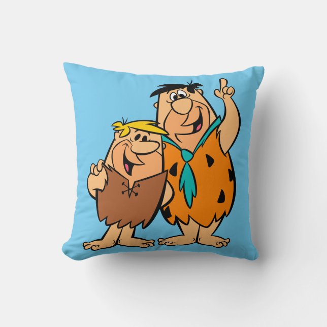 Barney Rubble und Fred Flintstone Kissen (Vorderseite)