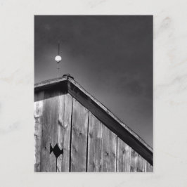 Barnpeak gegen Himmel in Schwarz & Weiß Postkarte