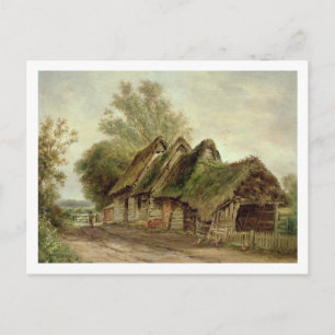 Barns in Flatford (Öl auf Leinwand) Postkarte