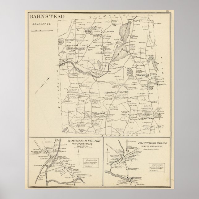 Barnstead, Belknap Poster (Vorne)