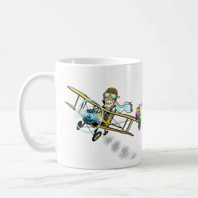 Barnstormer und Vogel Kaffeetasse (Links)