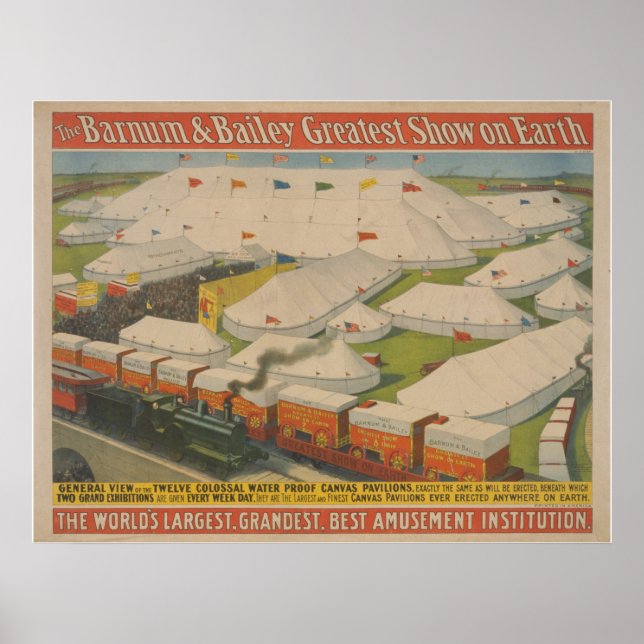 Barnum & Bailey Circus Poster (Vorne)