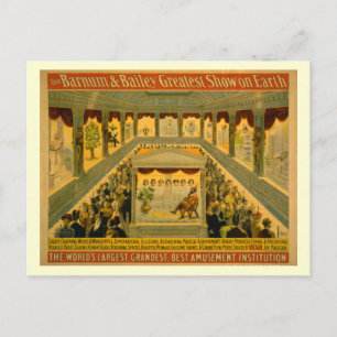 Barnum & Bailey Circus Poster Postkarte