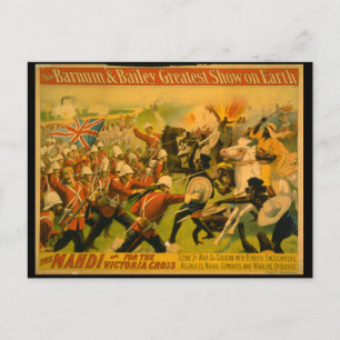 Barnum & Bailey Circus Poster Postkarte