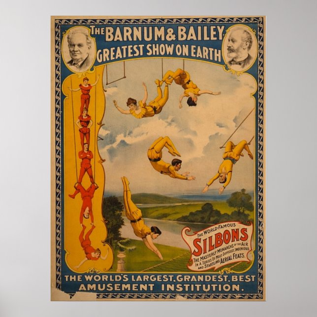Barnum & Bailey / Trapezkünstler Poster (Vorne)
