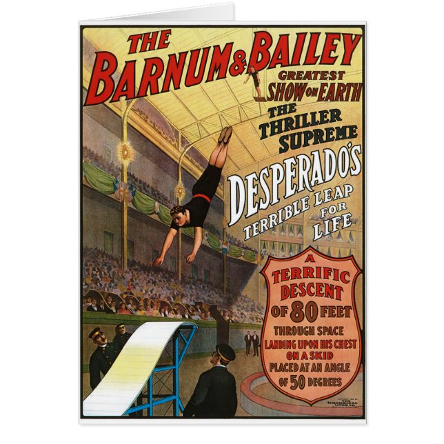 Barnum et saut du desperado de Bailey pendant la (Devant)