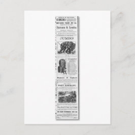 Barnum & London Moral Shows Ad Postkarte