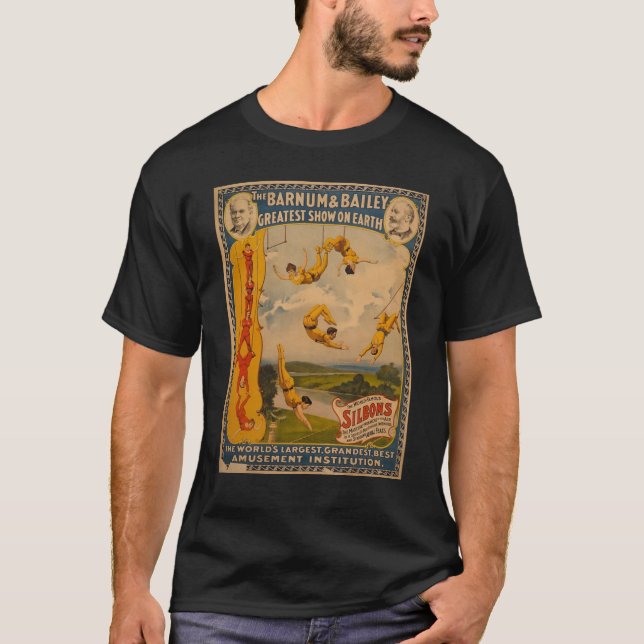 Barnum u. Bailey/Trapezkünstler T-Shirt (Vorderseite)
