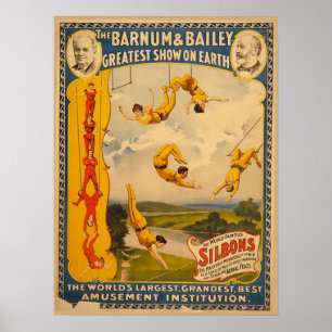 Barnum u. Bailey-Zirkus - circa 1900 Poster