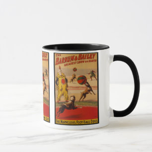 Barnum u. Bailey-Zirkus-Fußball-Hunde Tasse