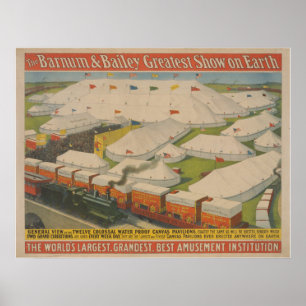 Barnum u. Bailey-Zirkus-Plakat Poster
