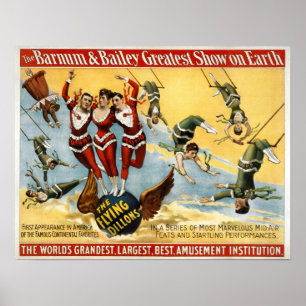 Barnum und Bailey - das fliegende Dillons Poster