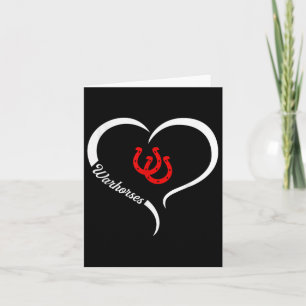 Barnwell Warhorses Logo Halbes Herz Slogan Hs  Karte