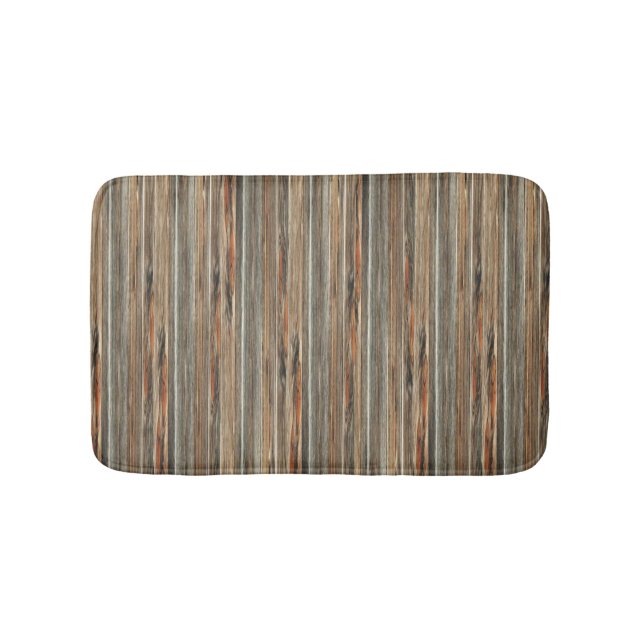 Barnwood Druck-rustikale Land-Western-Bad-Matte Badematte (Vorderseite)