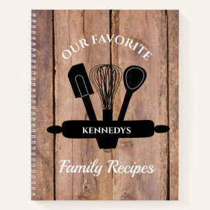 Barnwood Favorite Family Rezepte Kochbuch Notizbuch