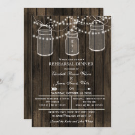 Barnwood, Glaskeramik rustikale Probe Dinner einla Einladung