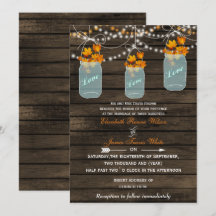Barnwood, Rustikale Hochzeit im Herbst