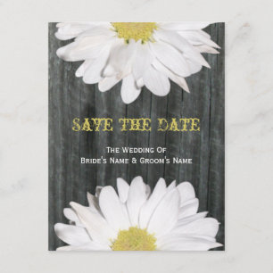 Barnwood und Daisy Wedding retten das Datum Save The Date