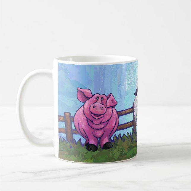 Barnyard Animal Mug Ciel bleu (Gauche)