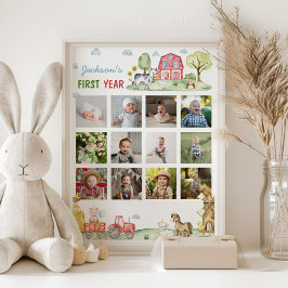 Barnyard Animes First Year Foto Milestone Poster