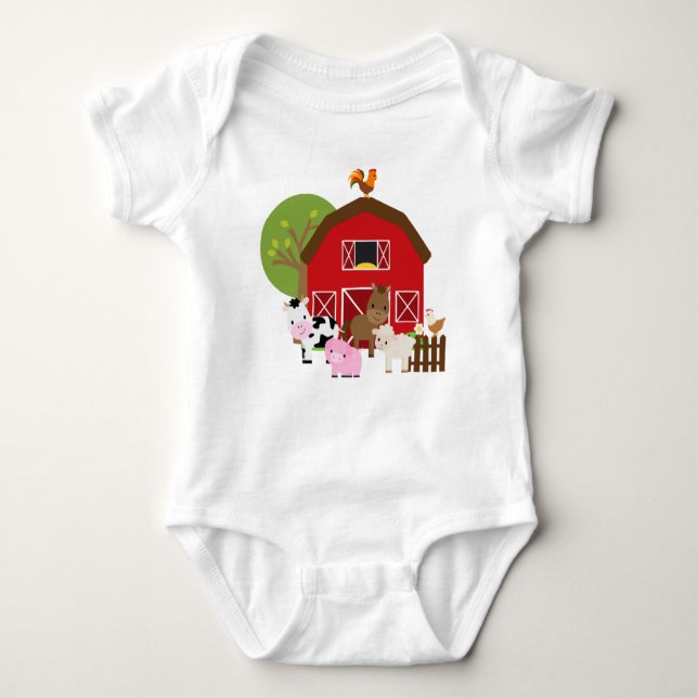 Barnyard Baby Jersey Bodysuit Baby Strampler (Vorderseite)