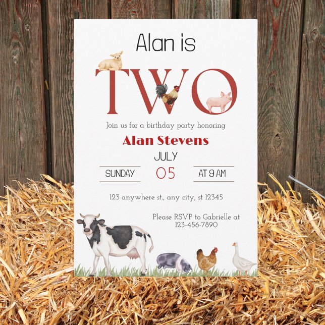 Barnyard Bash: Feierliche Wende zwei! Einladung (Von Creator hochgeladen)