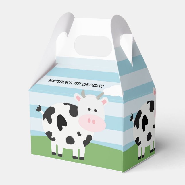 Barnyard Birthday Bash/Gastgeschenk Box Geschenkschachtel (Rückseite)