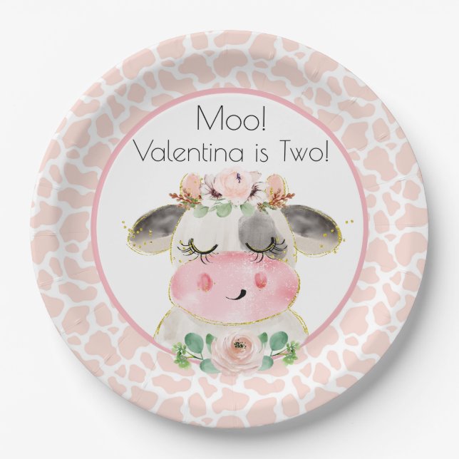 Barnyard Birthday Tellers Oink Moo Cockadoodledoo Pappteller (Vorderseite)