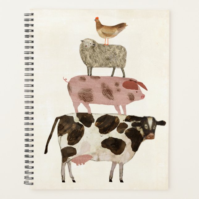 Barnyard Buds - Kuh, Schwein, Schafe und Hen Planer (Vorderseite)