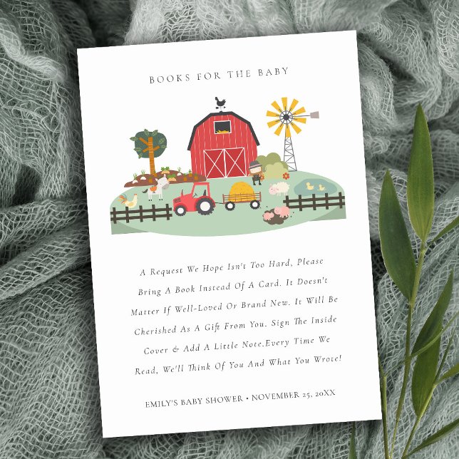 Barnyard Farm Animal Books for Baby Shooting Begleitkarte (Von Creator hochgeladen)