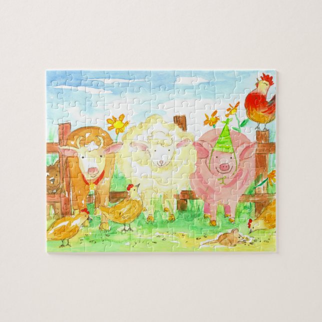 Barnyard Farm Animes Schweinekuh Schafskinder (Horizontal)