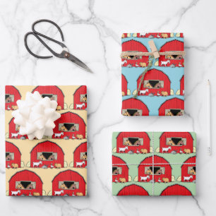 Barnyard Farm Design Geschenkpapier Set