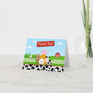 Barnyard Farm Vielen Dank Karte Faltkarte