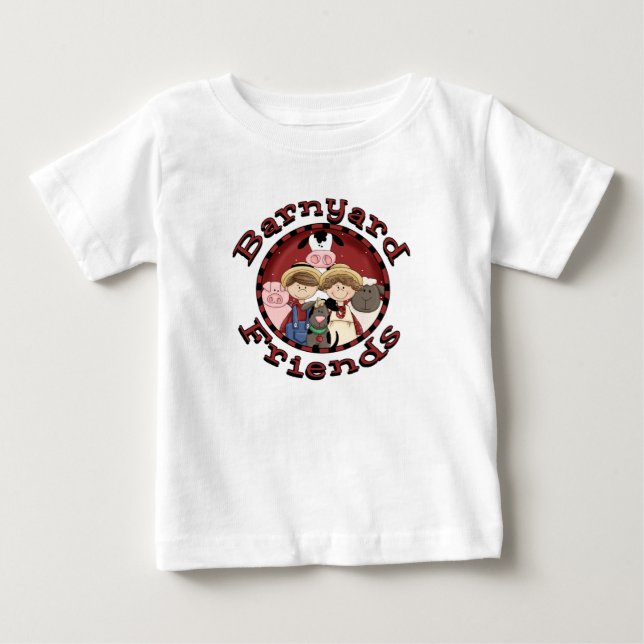 Barnyard-Freund-Bauernhof-Baby-T - Shirts (Vorderseite)