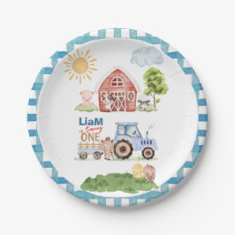 Barnyard Fun 1st Birthday Pappteller