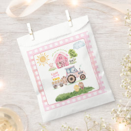 Barnyard Fun Pink 2nd Birthday  Geschenktütchen