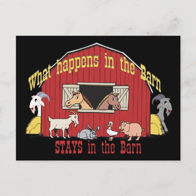 Barnyard Goat Postkarte (Vorderseite)