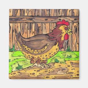 Barnyard-Henne-Magnet Magnet