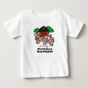 Barnyard Niedlich ist mein Geburtstagskind Baby T-shirt