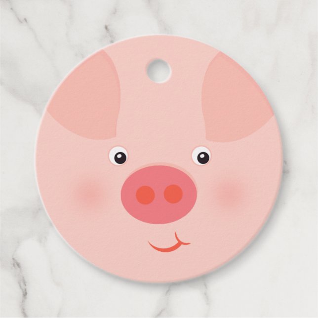Barnyard Piggy Geschenkanhänger (Vorderseite)