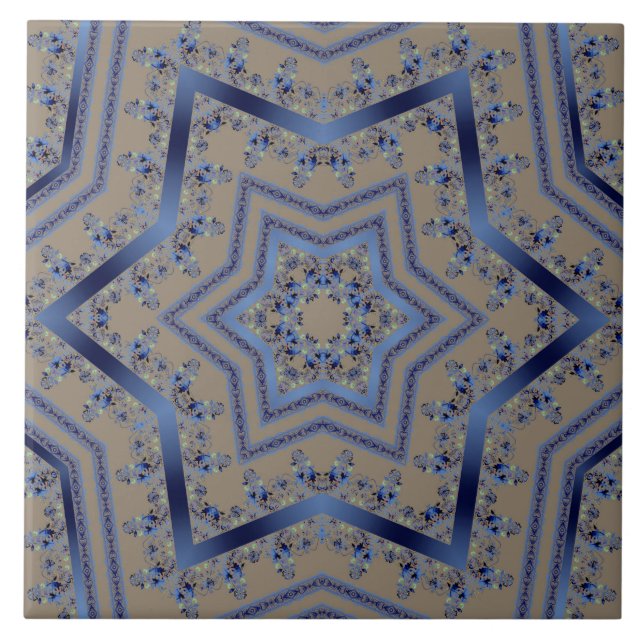 Barock-Arabic Fliese (Vorderseite)
